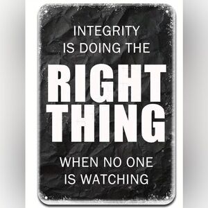 New 8x12” Metal Sign